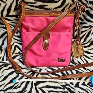 Dooney & Bourke Vibrant Pink Crossbody Bag EUC